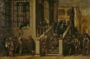 Juan de Valdes Leal Saint Thomas of Villanueva Giving Alms to the Poor oil painting on canvas